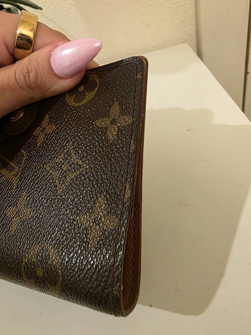 Louis Vuitton Monogram Canvas Agenda Cover in Brown